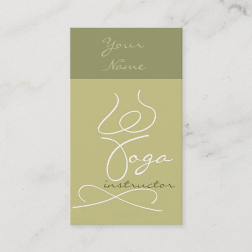 Beautiful Yoga instructor buisnesscard Business Cards