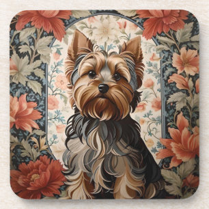 Beautiful Yorkie   Yorkshire Terrier Portrait Beverage Coaster