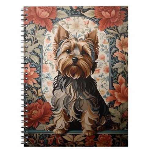 Beautiful Yorkie  Yorkshire Terrier Portrait Notebook