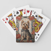 Beautiful Yorkie | Yorkshire Terrier Portrait Playing Cards