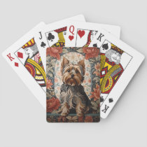 Beautiful Yorkie | Yorkshire Terrier Portrait Poker Cards