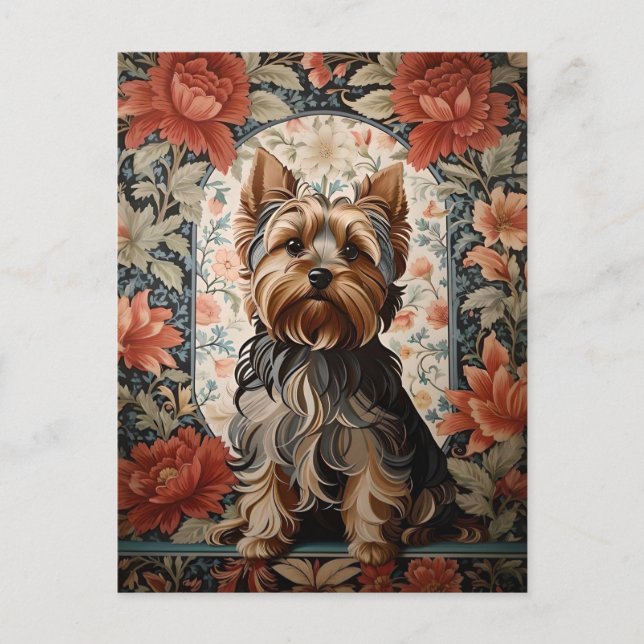 Beautiful Yorkie | Yorkshire Terrier Portrait Postcard (Front)