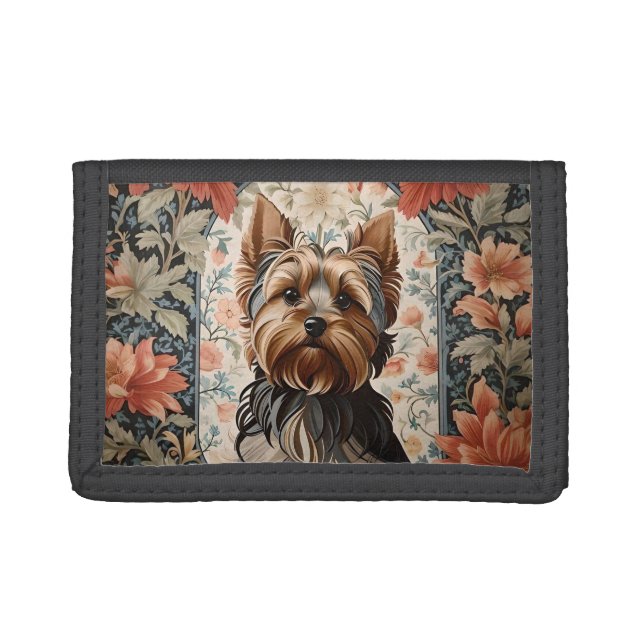 Beautiful Yorkie | Yorkshire Terrier Portrait Trifold Wallet (Front)