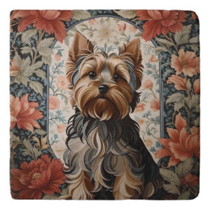 Beautiful Yorkie Yorkshire Terrier Portrait Trivet