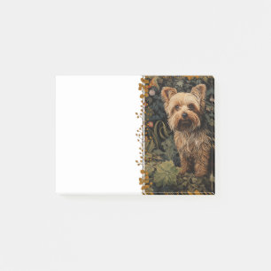 Beautiful Yorkshire Terrier in a Garden Post-it Notes