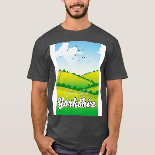 Beautiful Yorkshire Travel poster T_Shirt