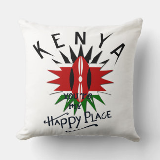 Beautiful You are my Happy Place Kenya Throw Pillow