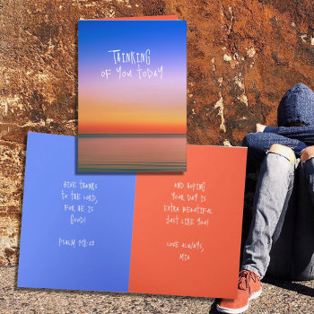 Beautiful You Teen Sunrise Scripture Message Card by dustytoes at Zazzle