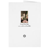 Beautiful Young Girl and Her Cat Cards (Back)