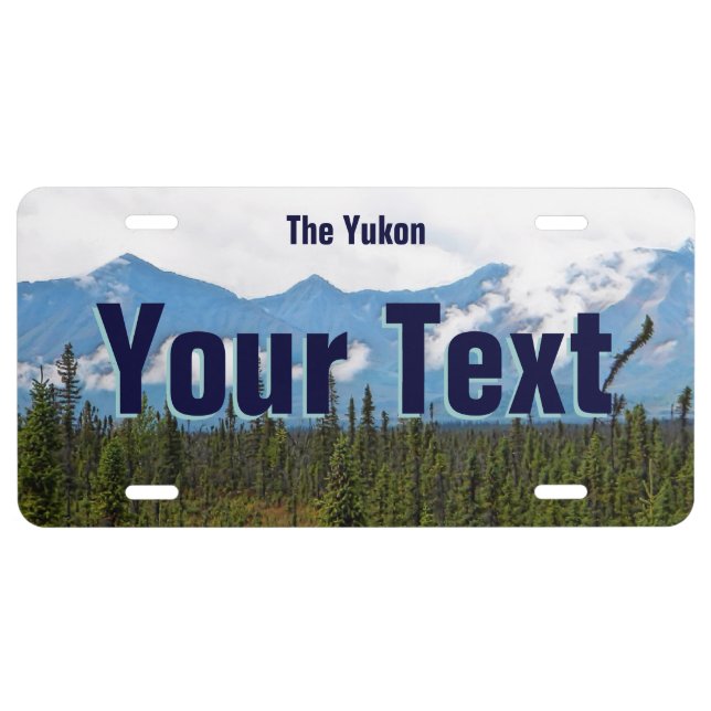 Beautiful Yukon License Plate (Front)