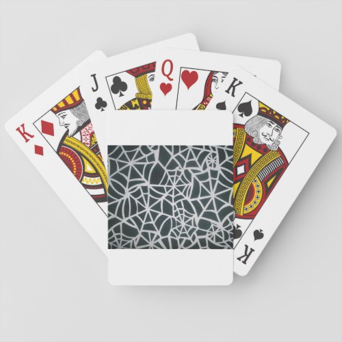 Beautiful Zebra Web of Black and White StripesJPG Playing Cards