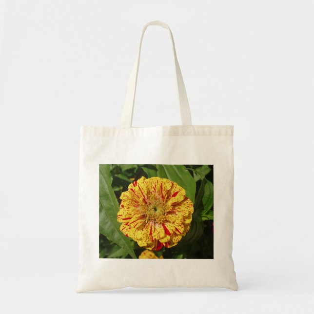 Beautiful Zinnia Tote Bag (Front)