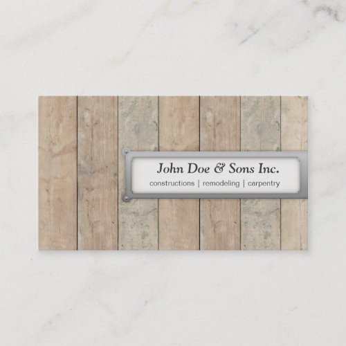 Beautifull Constructions/Carpentry Business Card