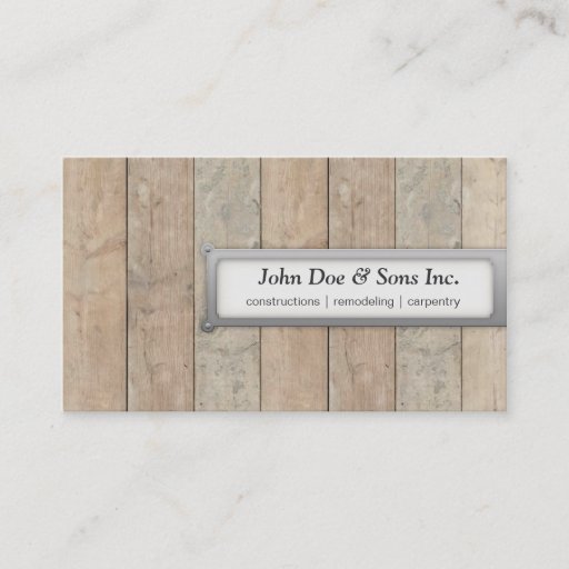 Customizable Beautifull Constructions/Carpentry Business Card