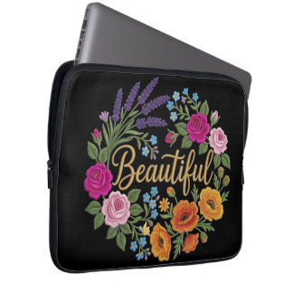 Beautifull flower bouquet laptop sleeve