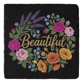 Beautifull flower bouquet trivet