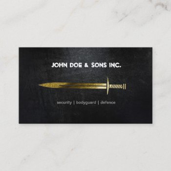 Beautifull Security Black Gold Icon Business Card by johan555 at Zazzle