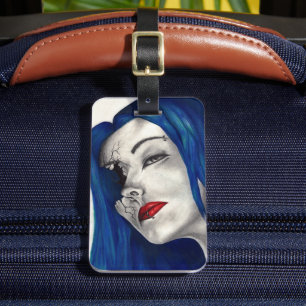 Beautifully Broken Fantasy Goth Horror Surreal Art Luggage Tag