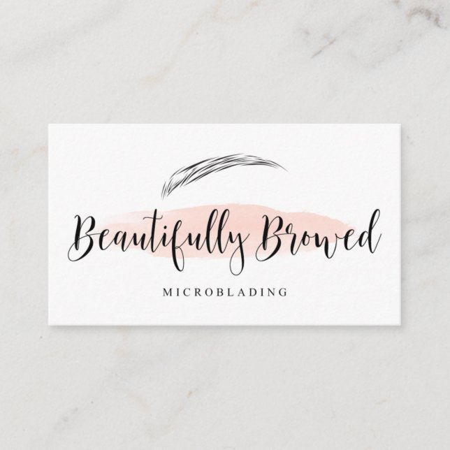 Beautifully Browed Business Card (Front)