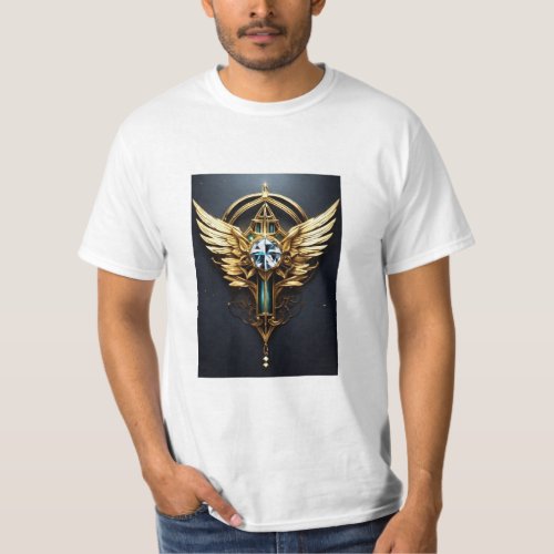 Beautifully crafted golden pendant with intricate  T_Shirt