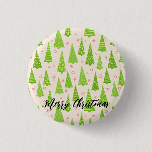 Beautifully Decorated Christmas Tree Button