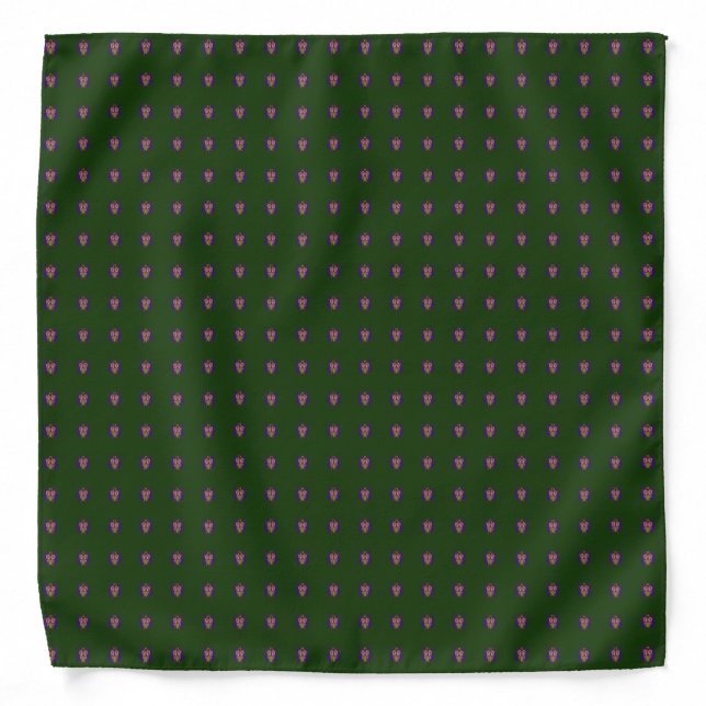 Beautifully decorated social distancing bandana (Front)