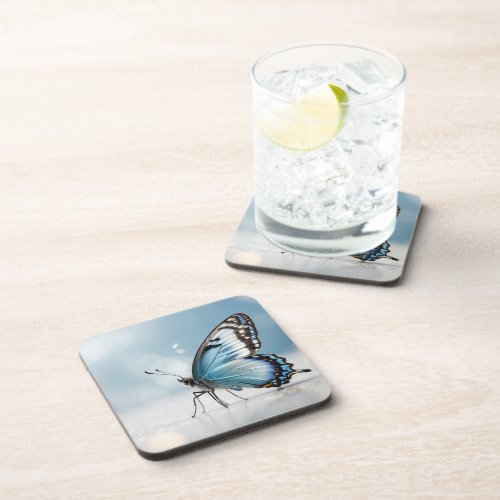 Beautifully Designed Blue Butterfly Coasters