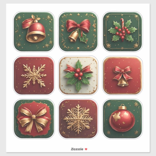 Beautifully designed Christmas cookies Sticker (Sheet)