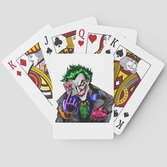 Beautifully designed joker playing cards zazzer (Back)