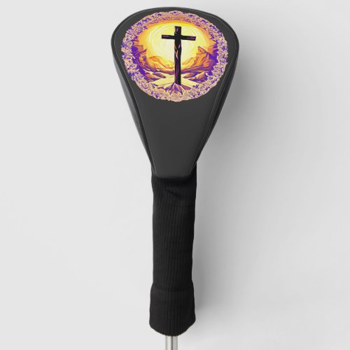 Beautifully Detailed Christian Cross Golf Head Cover