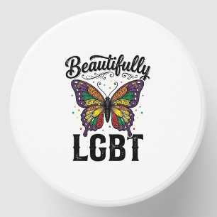 Beautifully LGBT Butterfly Vintage Pride Shirt_1 Mini Candle Favors