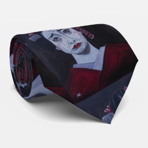 Beautifully Sad Painting by Alfred Fox Neck Tie
