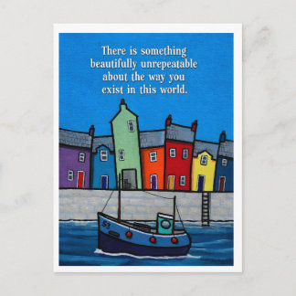 Beautifully Unrepeatable Inspirational Coastal Holiday Postcard