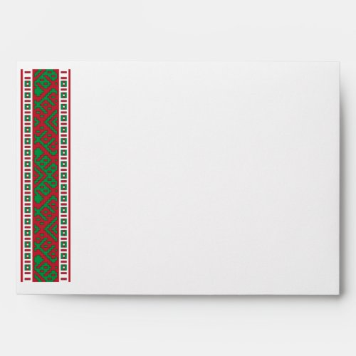 Beautilful Latvian Auleja Ribbon Design Envelope