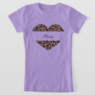 beautoful custom leopard print tshirt