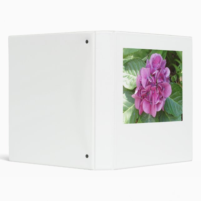 Beautuful Hydrangea 3 Ring Binder (Background)