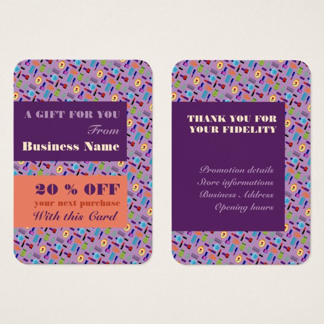 Beauty Accessories Beautician & Hairdresser Girly (Front & Back)