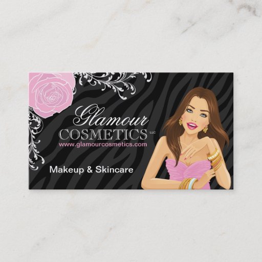 Customizable Beauty Advisor Business Cards