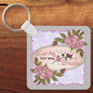 Beauty and Brains Keychain