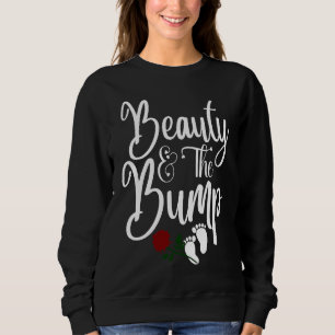 Beauty And Bump Nice Pregnancy Message Sweatshirt