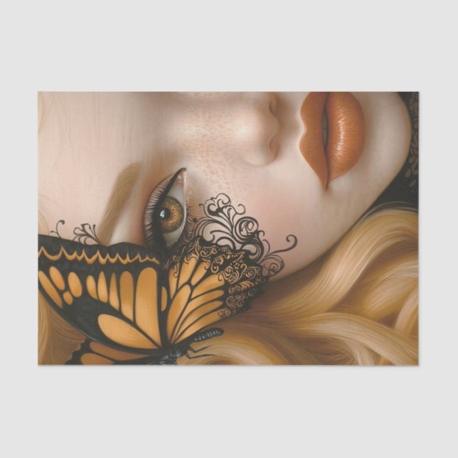 Beauty and Butterflies Blonde Edition19 Tissue Paper (Front)
