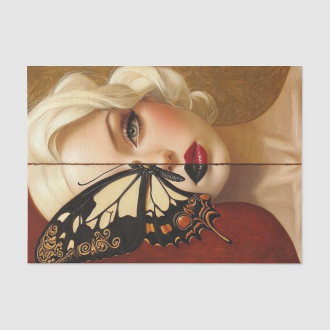 Beauty and Butterflies Blonde Edition22 Tissue Paper (Front)