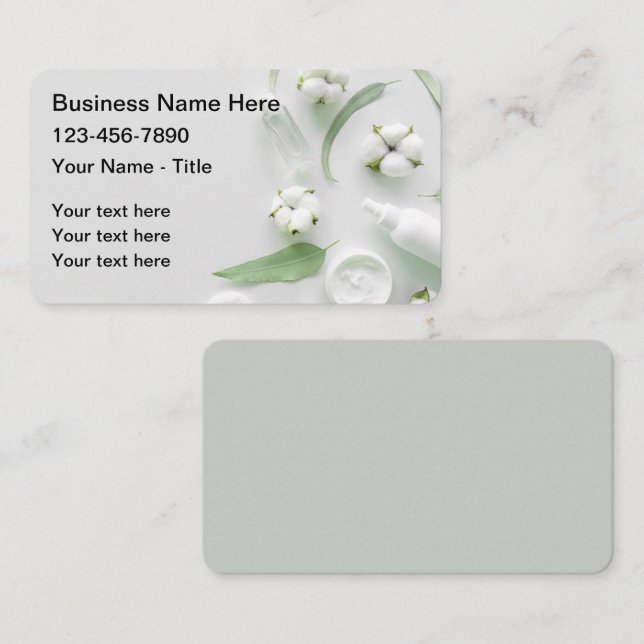Beauty And Cosmetics Theme Business Card (Front/Back)