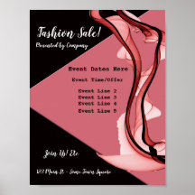 Beauty and Fashion Event Marketing Poster