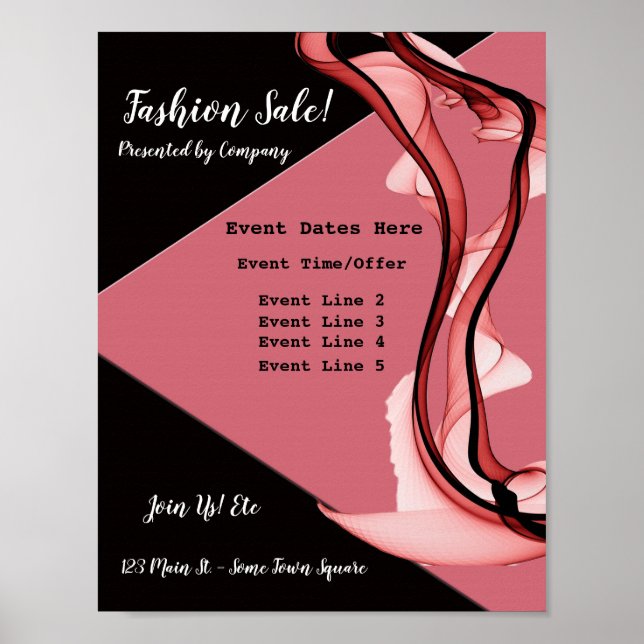 Beauty and Fashion Event Marketing Poster (Front)