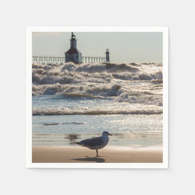 Beauty And Force Paper Napkins (Front)