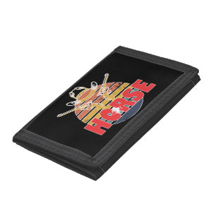 Beauty and Grace of Horses Vintage Equestrian Tri-fold Wallet