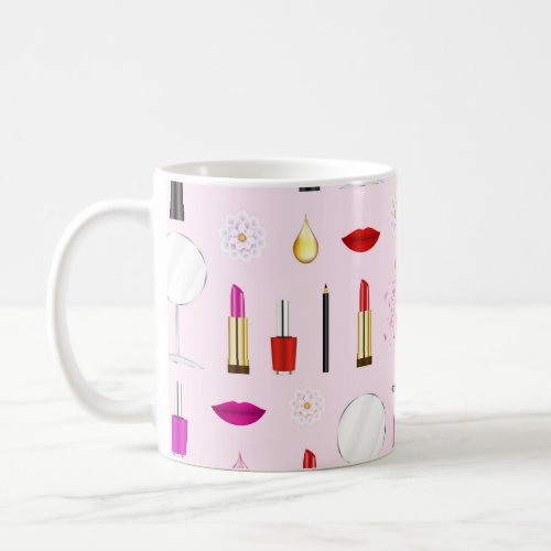 Beauty and makeup coffee mug