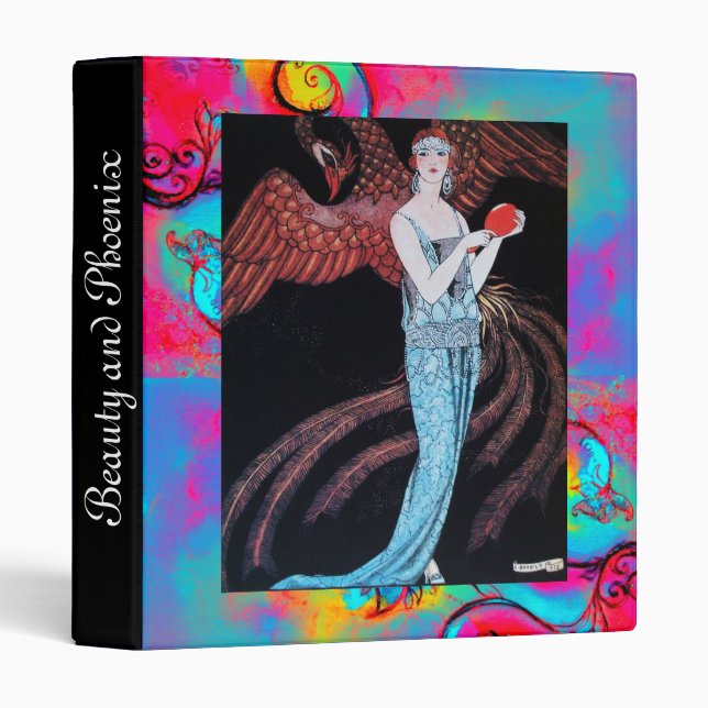 BEAUTY AND PHOENIX,FASHION DESIGNER MAKE UP ARTIST 3 RING BINDER (Front/Spine)