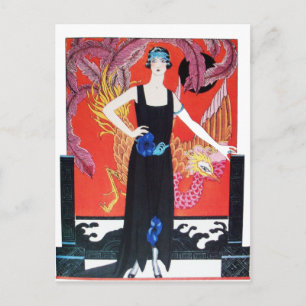 BEAUTY AND PHOENIX,FASHION DESIGNER MAKE UP ARTIST POSTCARD